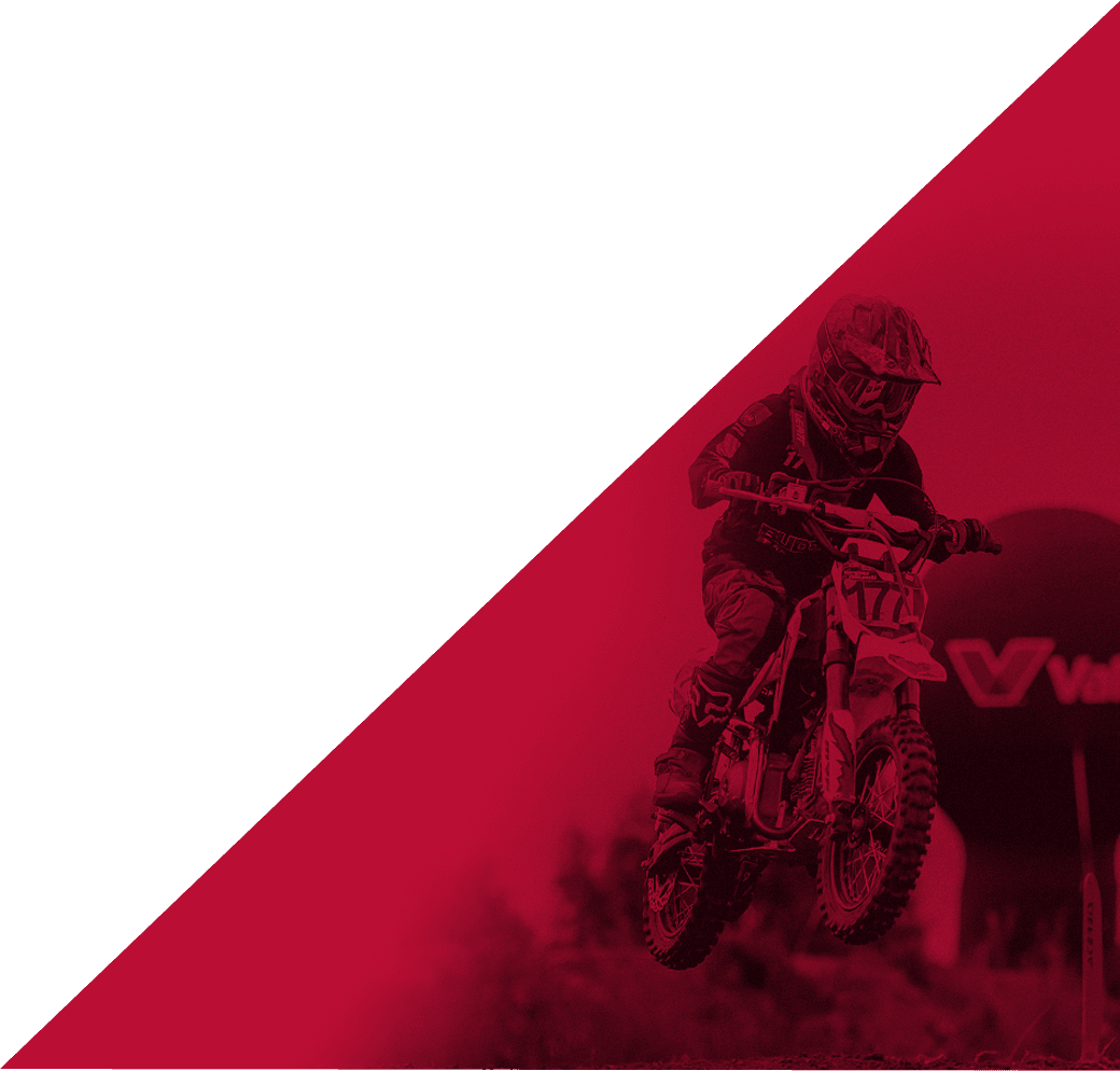 Biker at pitbike bike